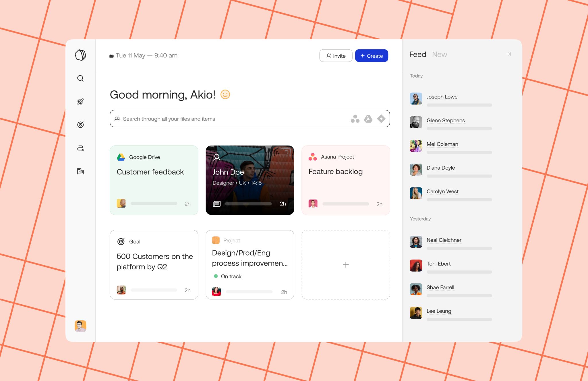 Qatalog dashboard
